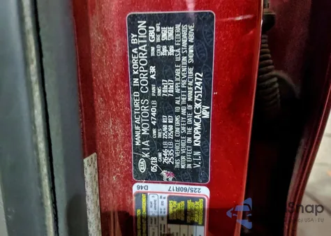 2019 Kia Sportage Lx from USA, damaged, VIN KNDPMCAC3K7512472